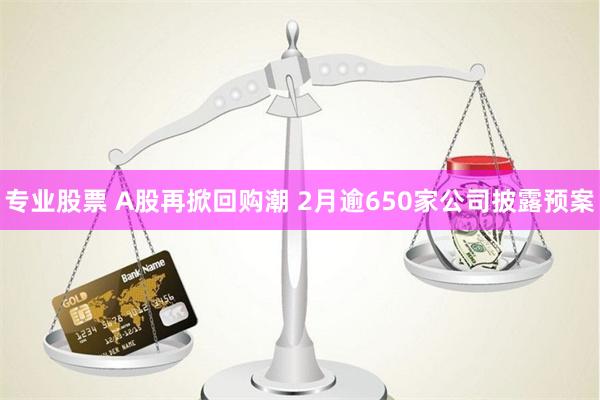 专业股票 A股再掀回购潮 2月逾650家公司披露预案